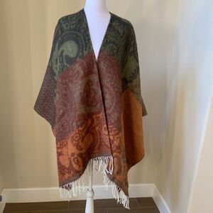 Adrienne Vittadini Wrap Shawl W/Fringe